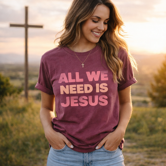 All we need is Jesus Women's T- Shirt