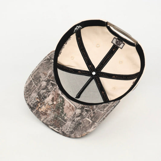 Consecrated Premium Snapback - Cream/Malta Woodland Camo