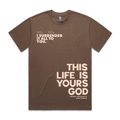Men's Heavy  Tee Oversized This life is yours God