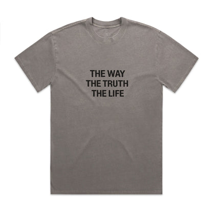 Men's Heavy Faded The Way, The Truth, The Life