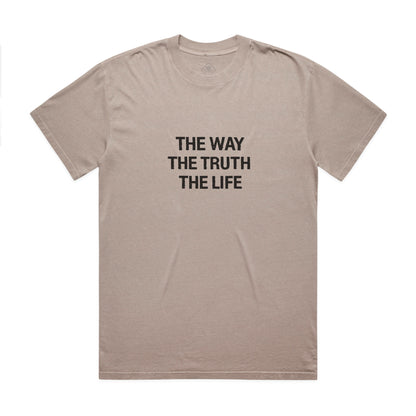 Men's Heavy Faded The Way, The Truth, The Life