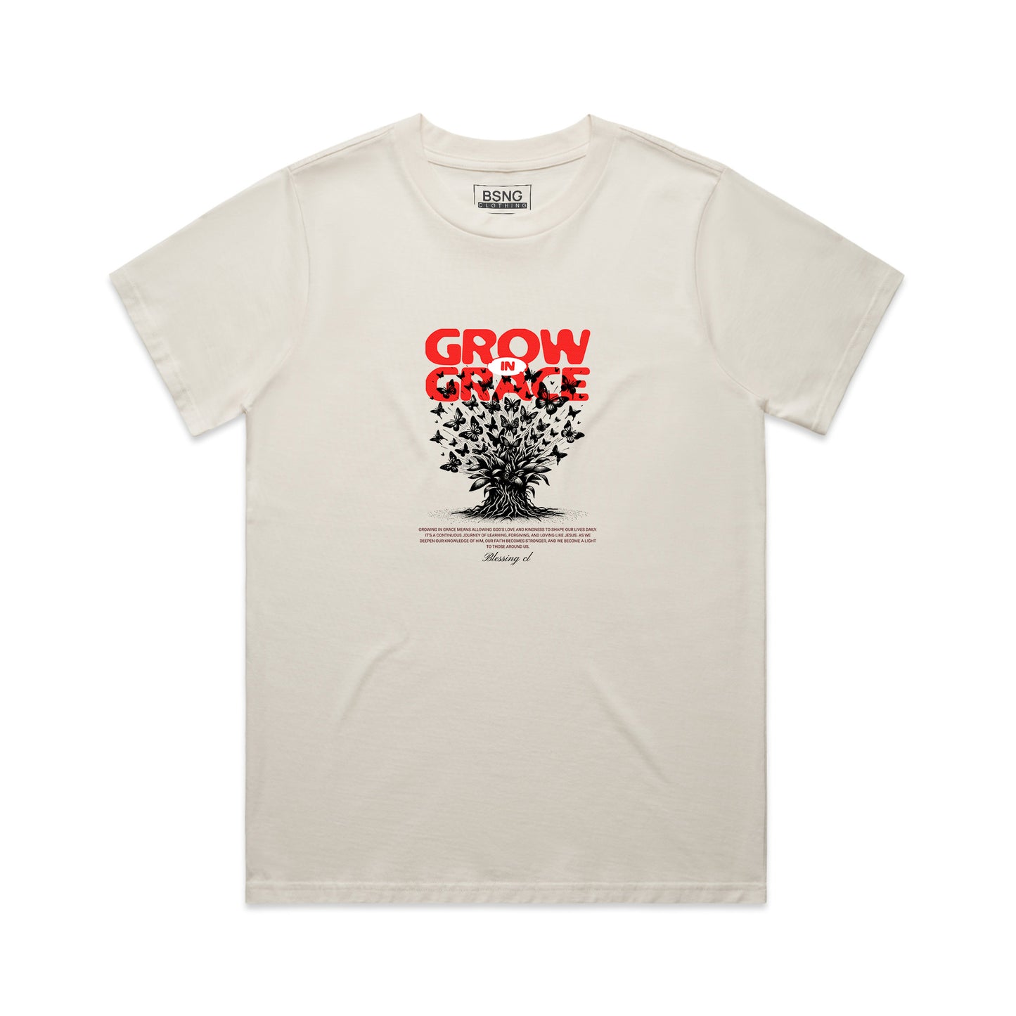 Wo's Classic Tee Grow in Grace