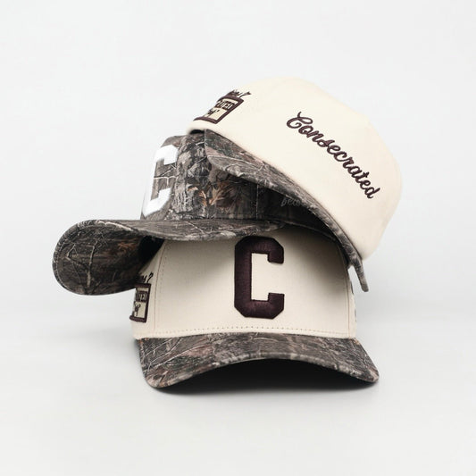 Consecrated Premium Snapback - Cream/Malta Woodland Camo