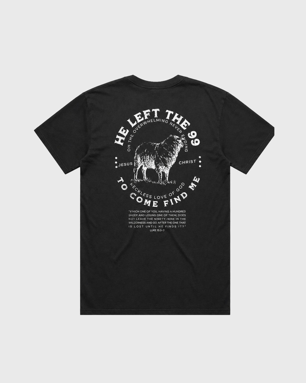 Men's Heavy Tee Oversized He left the 99