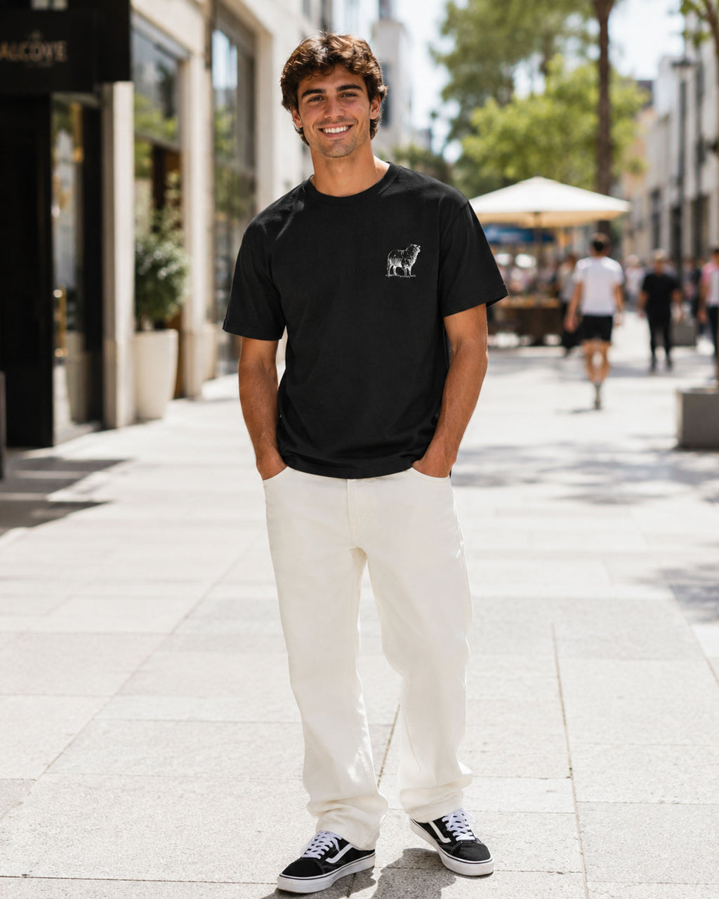 Men's Heavy Tee Oversized He left the 99
