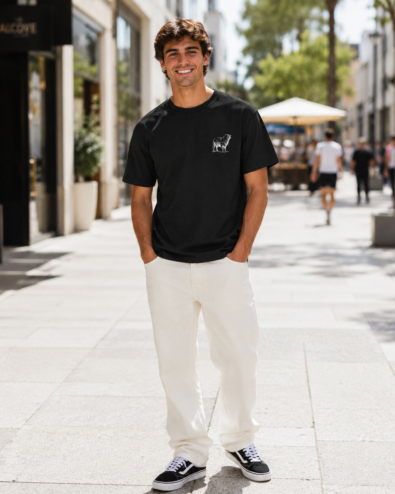 Men's Heavy Tee Oversized He left the 99