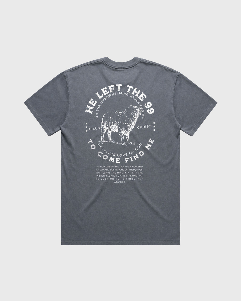Men's Heavy Tee Oversized He left the 99
