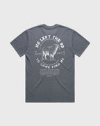 Men's Heavy Tee Oversized He left the 99