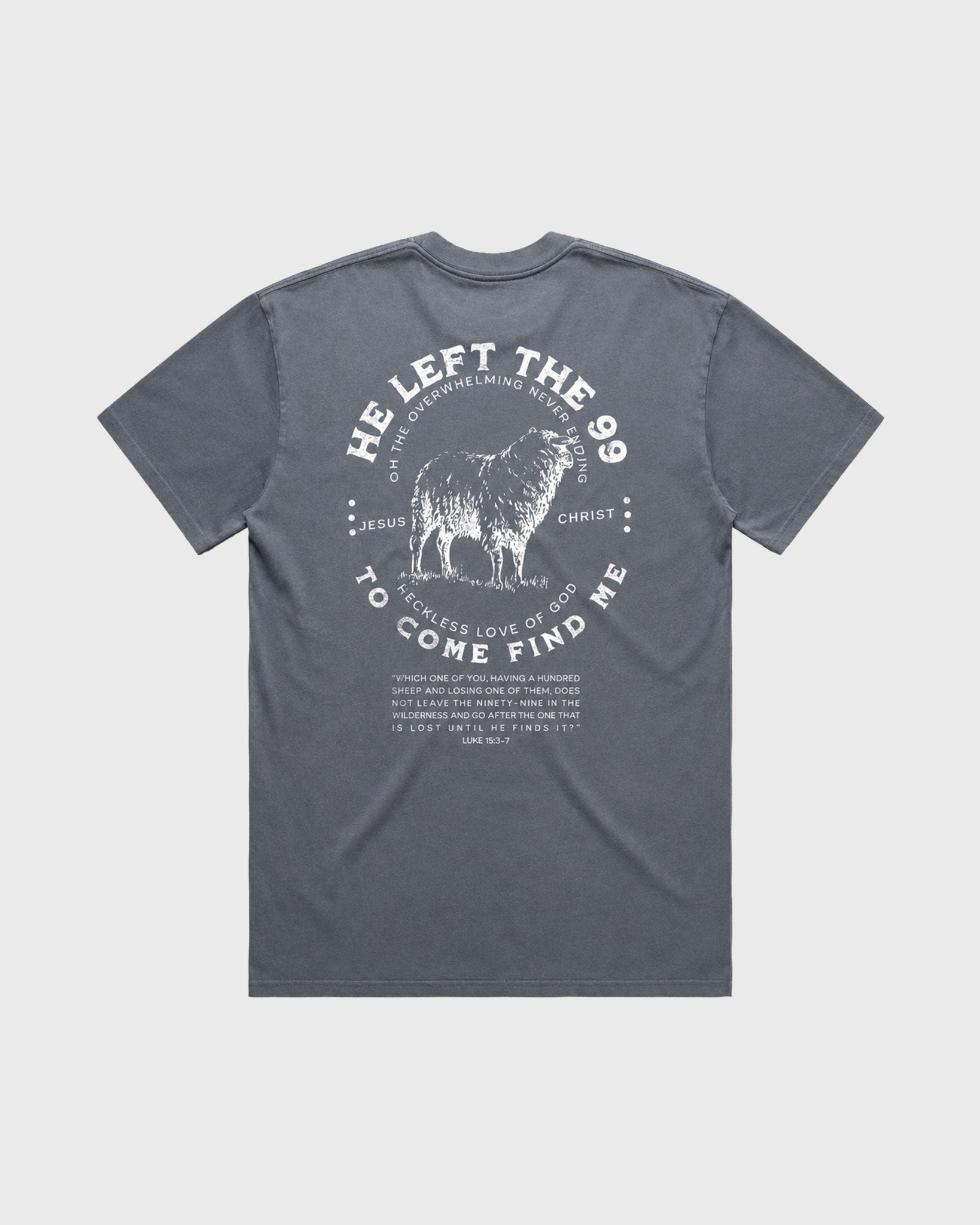 Men's Heavy Tee Oversized He left the 99