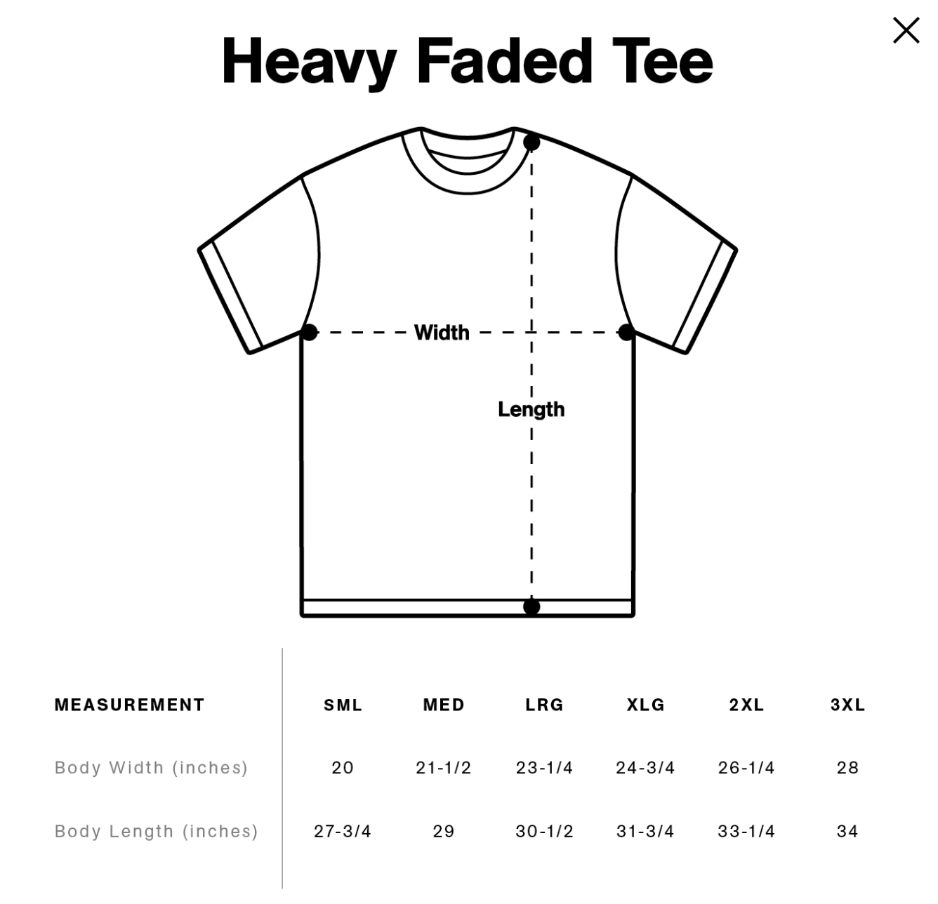 Men's Heavy Faded Tee Oversized Grace