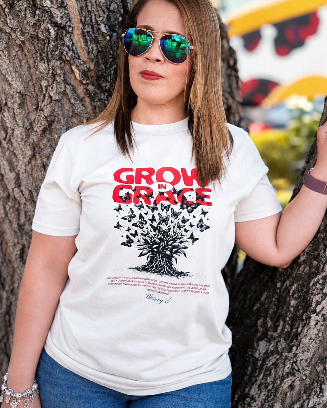 Wo's Classic Tee Grow in Grace