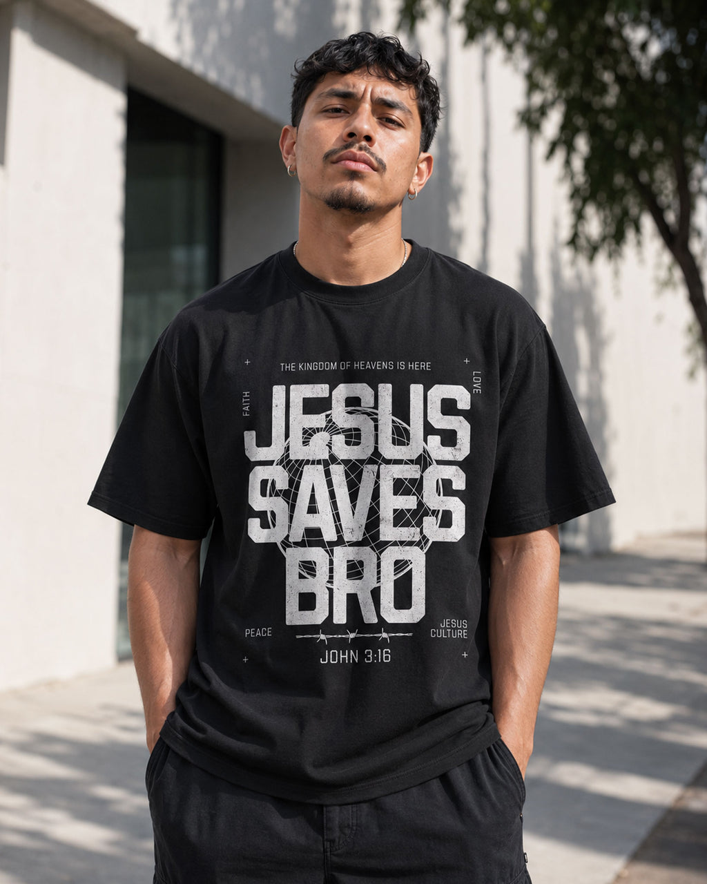 Men's Heavy Tee  Jesus Saves Bro