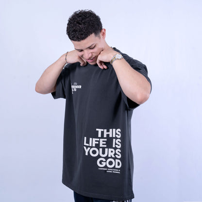 Men's Heavy  Tee Oversized This life is yours God