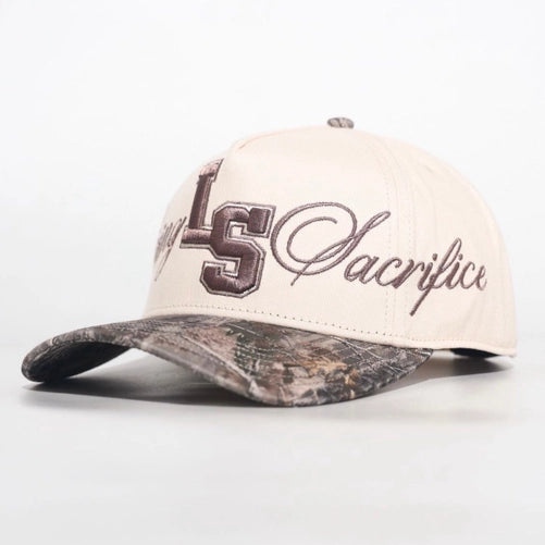 Living Sacrifice SnapBack Crema/Malta Camuflaje Woodland
