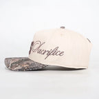 Living Sacrifice SnapBack Crema/Malta Camuflaje Woodland