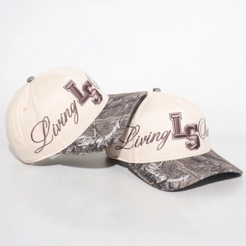 Living Sacrifice SnapBack Crema/Malta Camuflaje Woodland