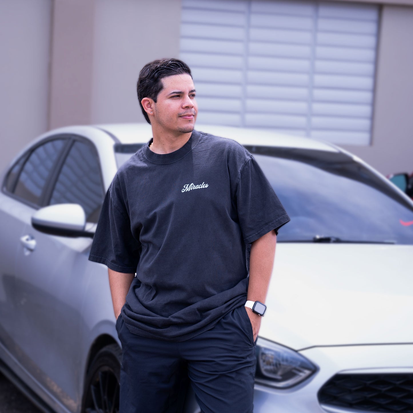 Men's Heavy Faded Miracles Happens Everyday