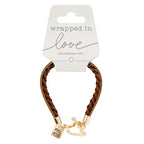 Wrapped in Love Philippians 4:13 - Pink Braided Bracel